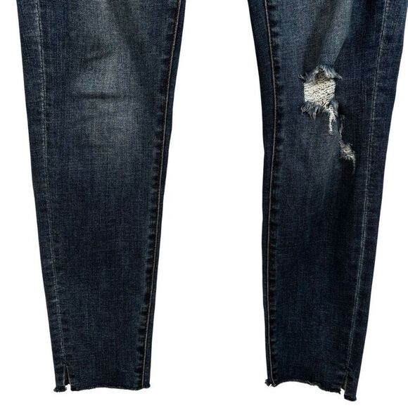 Judy Blue Dandelion In Your Pocket Embroidered Distressed Slim Fit Jeans 27/5 - Picture 4 of 11